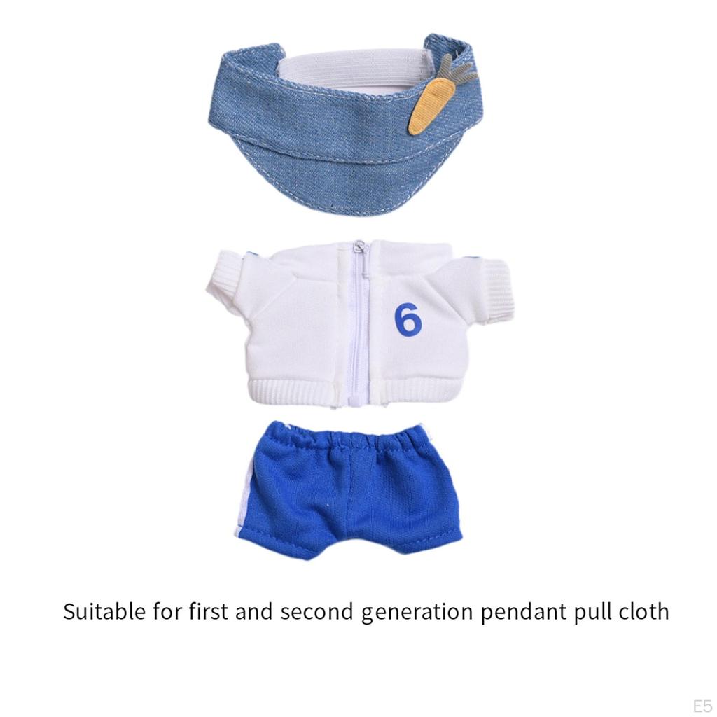 Doll Outfit Set with Top And Pants for Kids Birthday Celebration DIY Dress Up Hat