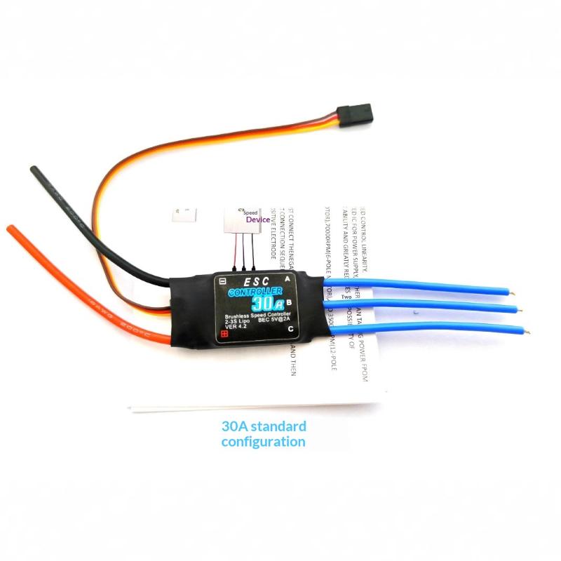30A 40A Brushless ESC 2 4S Electronic Speed Controller Banana Connectors for RC Car Smooth Throttle Response