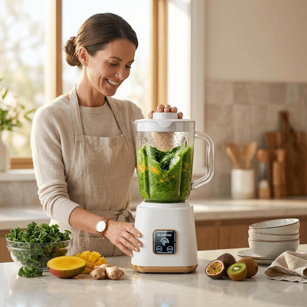 Mini Frullatore Portatile Senza Fili da 750ml ad Alta Capacità Frullatore per Succhi Attività all'Aperto