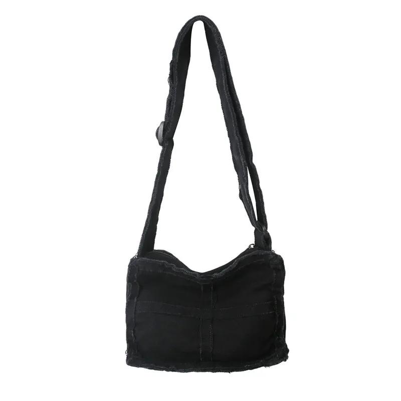 Dámská malá plátěná taška přes rameno Dámská tlustá látková malá taška na messenger Retro Vintage crossbody kabelky Roztomilá dívčí kabelka na zip