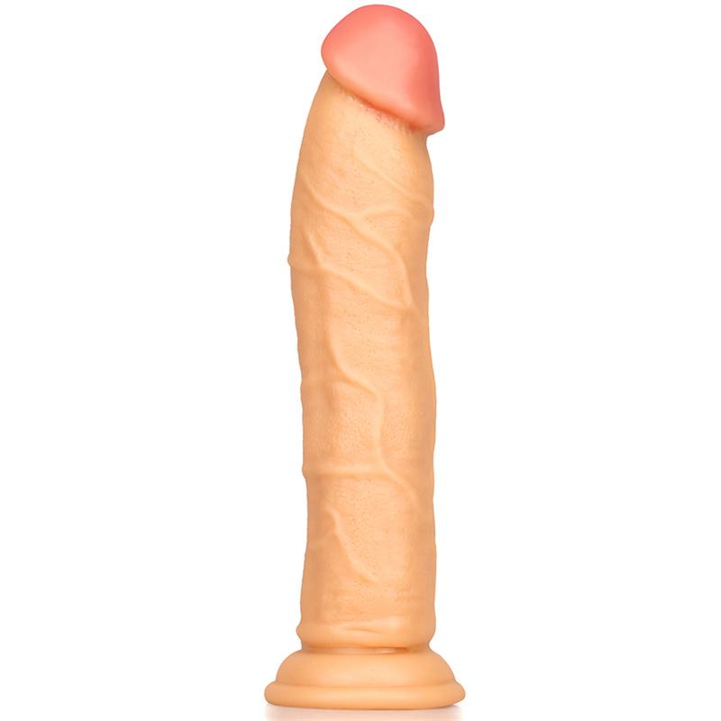 Straight General Eggless Dildo Crystal Simulation Penis Transparent Jelly Wearing Female Masturbation Device