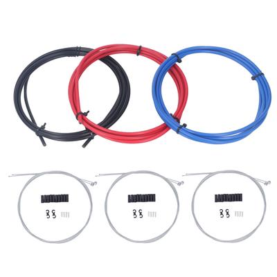 X CANSUN 3Pcs Bike Brake Cable Housing Kit Bicycle Brake Cable Kit for Mountain Bike 3 Colors