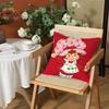 SStawberry Shortcake Cushion Cover Silky Short Plush Invisible Zipper Dustproof Sofa Pillow Case for Home Decor