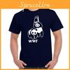 Herrenmode Neues WWF Panda T-Shirt Lustiger Humor Rundhals Kurzarm