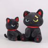 Halloween Pirate Cat Plush Toy Dark Style Pillow Surrounding Stuffed Animal
