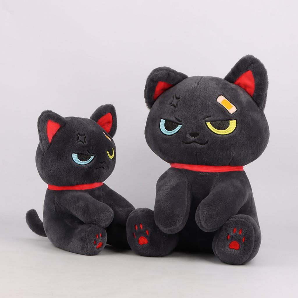 Halloween Pirate Cat Plush Toy Dark Style Pillow Surrounding Stuffed Animal