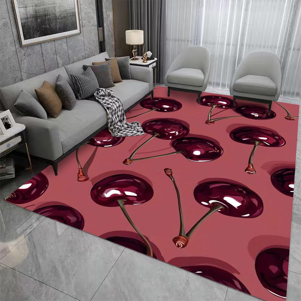 

Cherry Rug Leopard Skin Rug Cherry Art Decorative Aesthetic Minimalist Rug Home Abstract Roomhome Retro Decoration Carpets 40X60CM