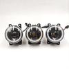 1 Pair 2 Functions Auto LED DRL Daytime Running Light For Mitsubishi ASX 2011-2018 Car Angel Eyes Fog Lamp Foglight