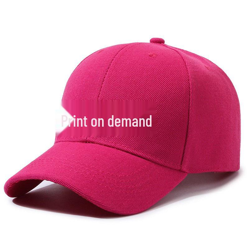 Customizable Solid Color Baseball Cap: Options for Logo Printing, Embroidery, Text and Bulk Gifts Available