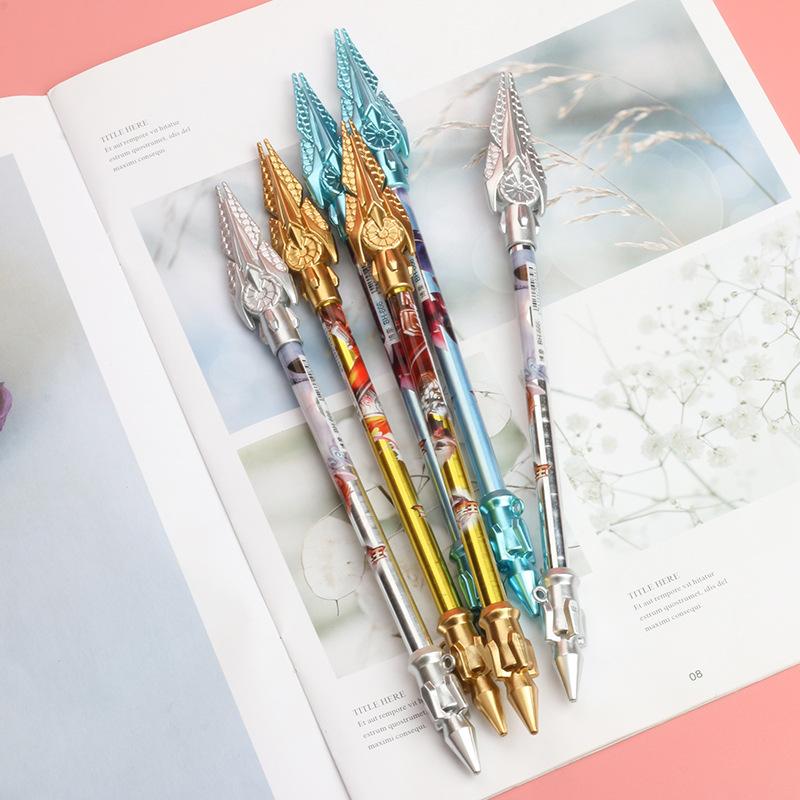1 Pcs Stationery Office Creative Phoenix Gun Gel Pen School Supply Handle Gift Weapon Lovely Chinese Style Vintage