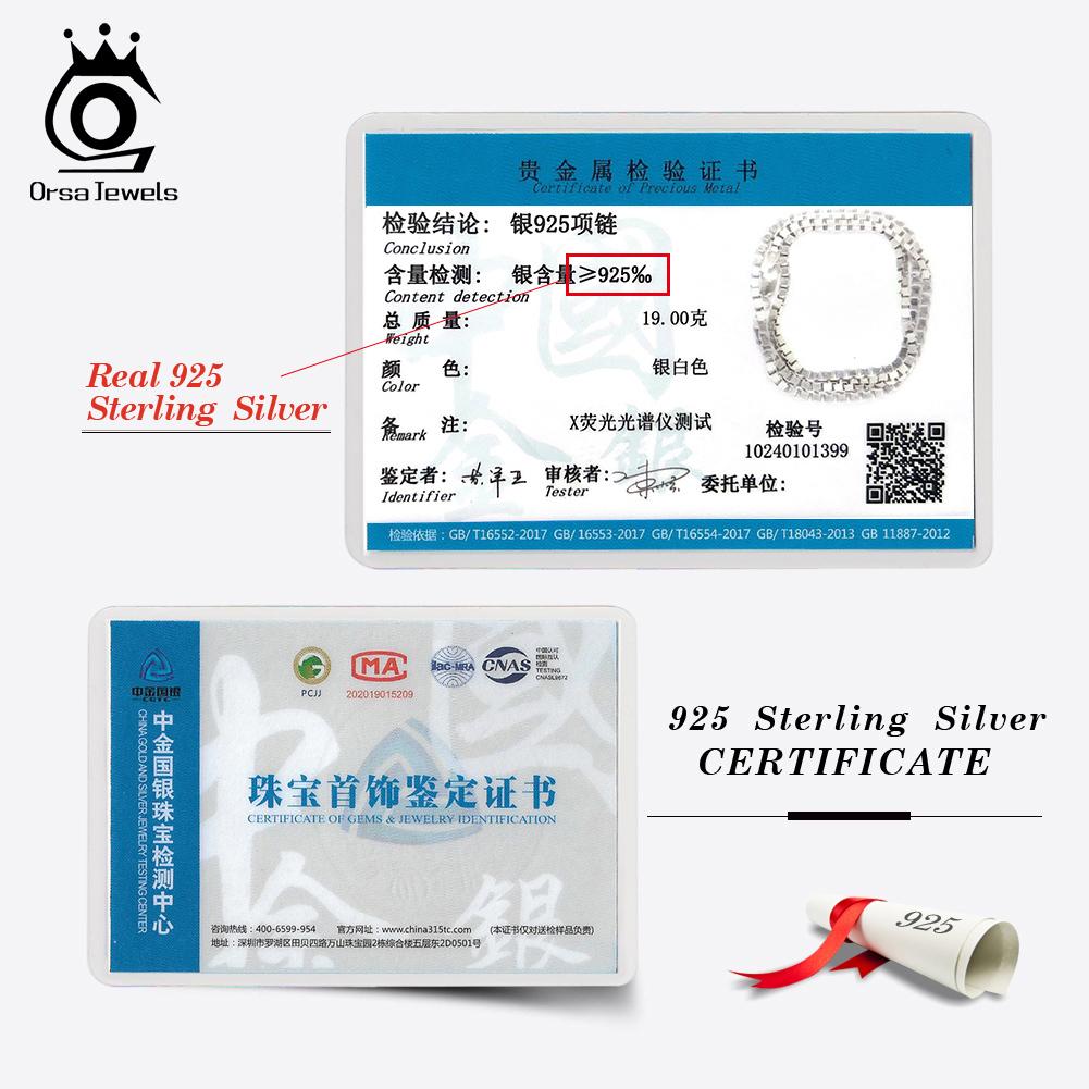 ORSA JEWELS 925 Sterling Silver Italian 1-3mm Box Chain Necklace for Women Classic Box Choker Necklace Dainty Jewelry Gift SC32