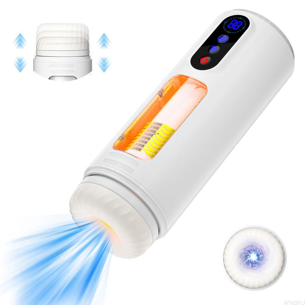 2025 New Male Masturbator Penis Pump Sex Toys for Men Vacuum Pump 7 Thrusting Vibrating Sucking Adult Toys Mens Sex Machines Blowjob Toys