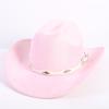 New Color Western Cowboy Hat Men's and Women's Commuting Versatile Simple Wind Wide Brim Top Hat Sun Hat