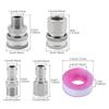 4 Pcs 3/8 Inch NPT Pressure Washer Adapter Set for Hose Ball Valve Wand with Tape Female Male Thread Fitting