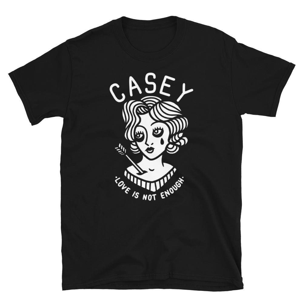 CASEY Love Is Not Enough Woman With Arrow Melodic Hardcore Band T-Shirt XXL