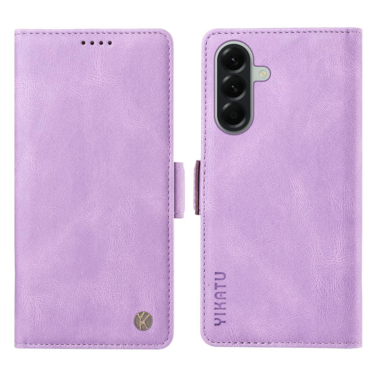 

For Samsung Galaxy A57 5G Leather Case YIKATU YK-005 Skin-touch Feeling Wallet Phone Cover
