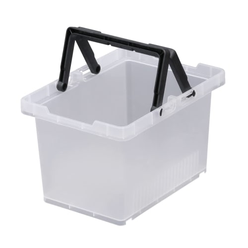 JEJ Astage Storage Box, Separate Basket #45, Clear, Made In Japan, Outdoor/Camping, Stackable, SPB-N45C, 22cm Wide X 31cm Deep X 18cm High