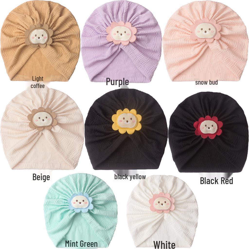 

Детская шапка в европейско-американском стиле: Мягкий, Ветронепроницаемый, Однотонный для защиты родничка младенца One Size