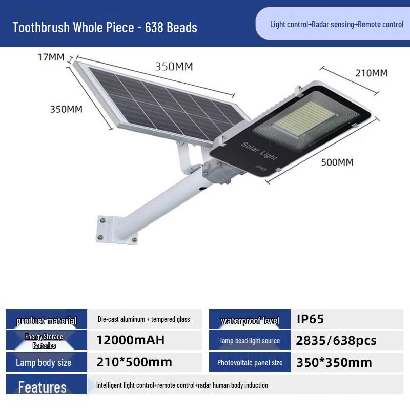OEING Outdoor Waterproof Solar Street Light