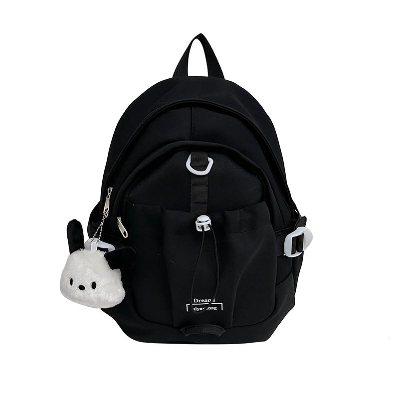 

Цветной контрастный женский рюкзак детский мини-рюкзак чёрный