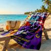 Digital Circus Customize Text Beach Towel Soft Durable Quick-Dry Portable for SwimmingBeachCamping Travel Beach AccessoriesGym