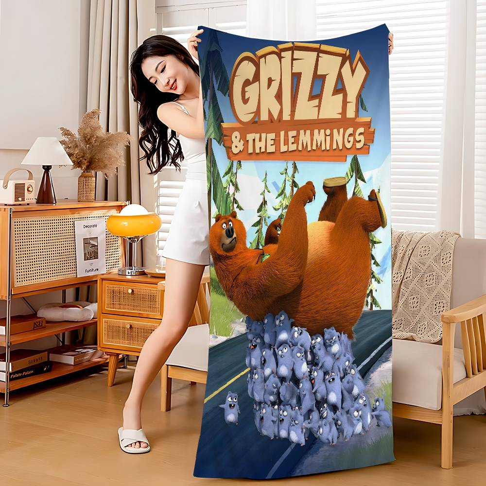 G-Grizzly en L-Lemmings Microvezel Strandlaken Absorberend Sneldrogend Zacht Yoga Zwemmen Resort Bergbeklimmen Handdoek