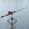 Portables Metal Fishing Poles Vertical Folding Ice Fishing Rod Holder Angling Tool for Winter and Lake Fishing