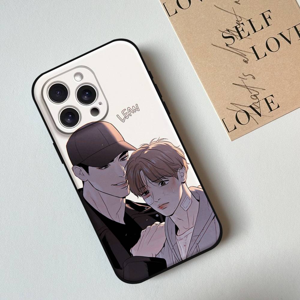 Yaoi BJ Anime Alex Etui na Telefon Dla IPhone 17,16,15,14,13,12,11 Plus,Pro,Max,XR,XS,X,7,8 Plus,Mini Czarne Silikonowe Miękkie