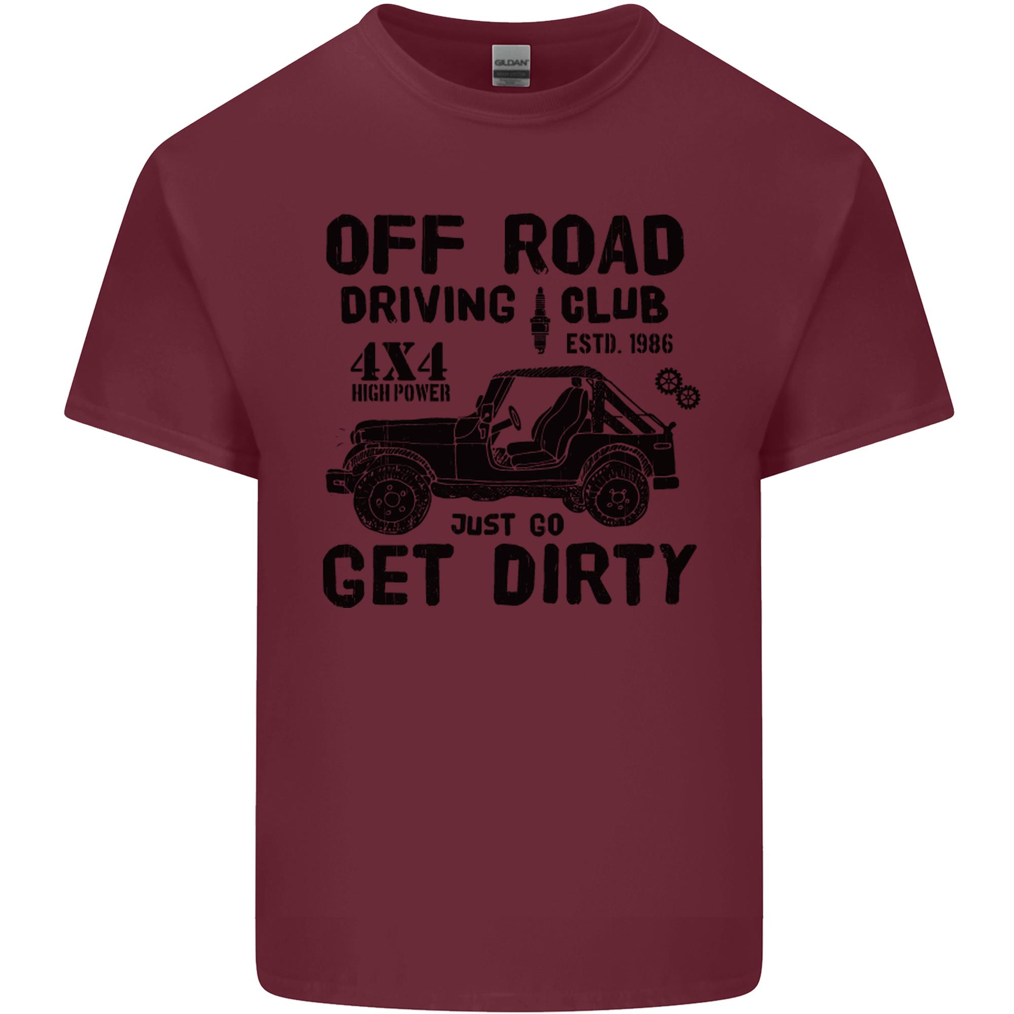 Off Road Driving Club Get Dirty 4x4 Funny Unisexs Light Cotton TShirt S