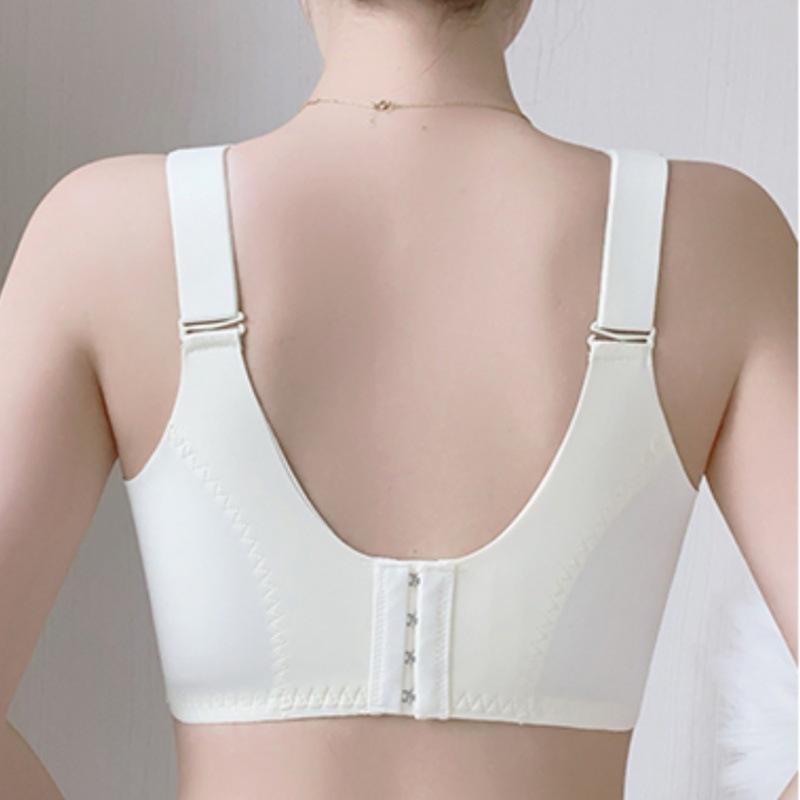 Lace Breathable Bra Women's Plus Size Bra Women's Thin Bra Gathered Bra Anti Sagging Accessory Bra No Steel Ring Bra