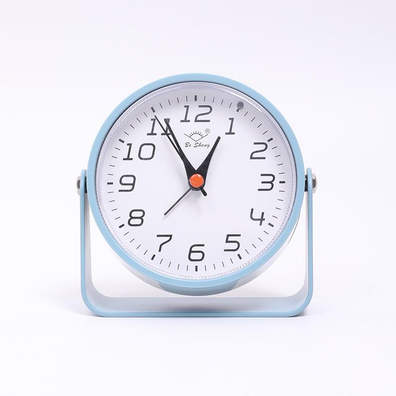 

Creative Children s Alarm Clock Macaron Student Clock with Night Light Bedside Clock Mute Scan Clock