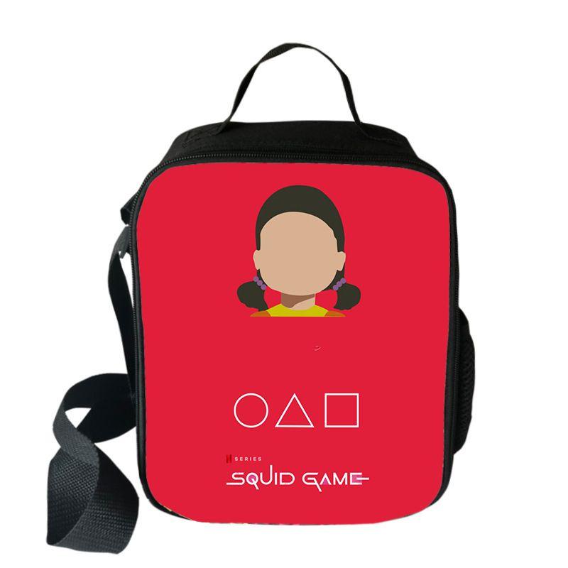 

Durable Squid Game Portable Lunch Bag With Spacious Compartments And Thermal Design 37