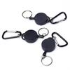 1pcs Retractable Badge Reel ID Card Lanyard Name Tag Metal Key Chain Ring Belt Clip Pull Keyring Id Badge Holder Badge Clip