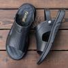 Fashion Summer Men's Breathable Sandals Comfortable Casual Beach Shoes with Soft Soles Comfortable Fashionable Versatile Cool Slippers