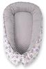 Baby Cocoon, Double-sided, Playpen, Swaddle, Premium, BOBONO Minky - Gray Hedgehogs