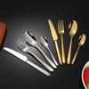 304 Stainless Steel Western Tableware Set: Thick Knife, Fork, Spoon, Dessert Spoon for High-End Restaurants and Luxury Hotels.