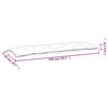 Garden Bench Cushions 2 Pcs Leaf Pattern 150x50x7 cm Fabric