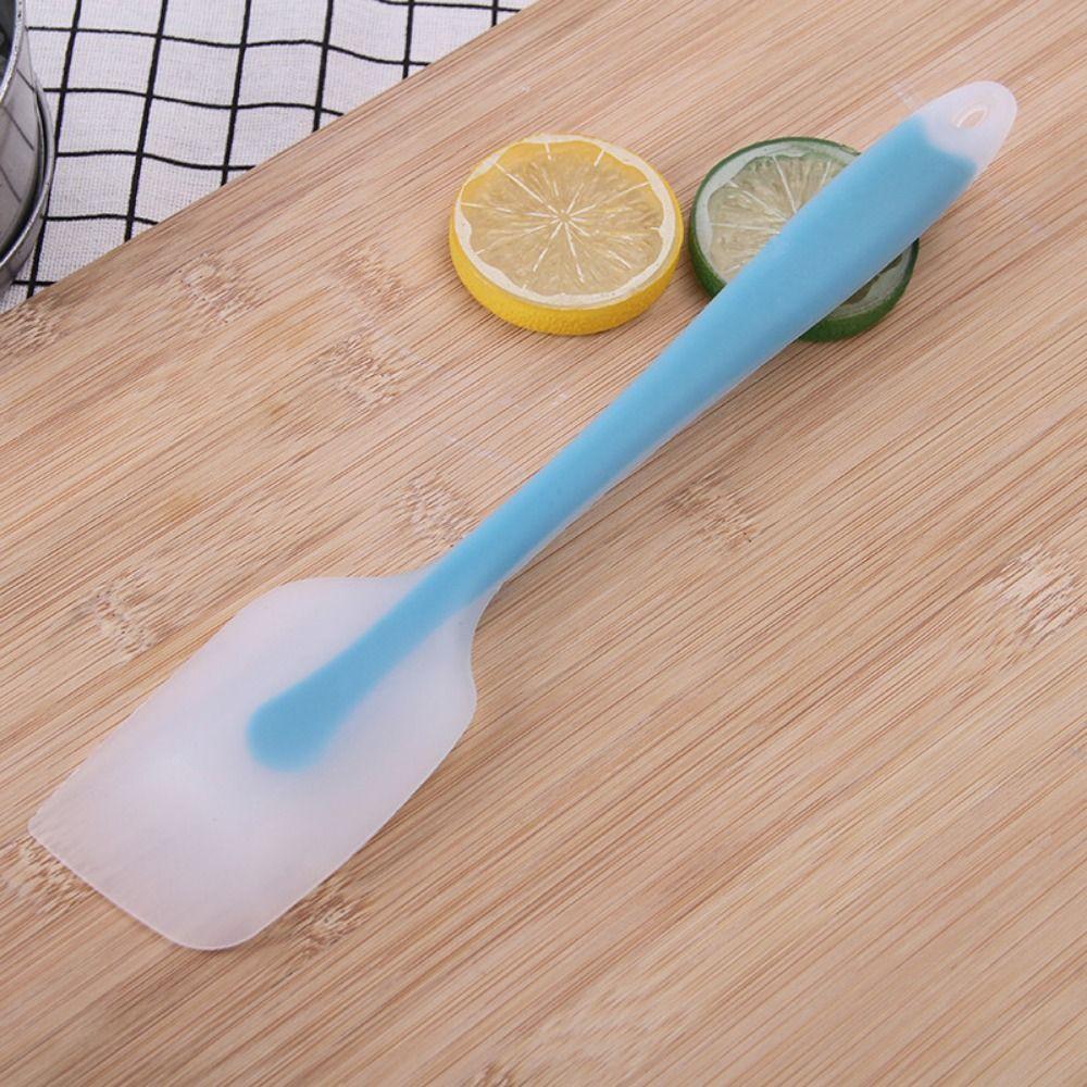 Long Handle Baking Spatula Translucent Cake Spatula Silicone Cream Spatula  Baking Stir Tools