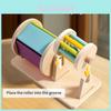Wooden Childrens Montessori Educational Drum With Color Recognition Sensory Toy For Early Learning
