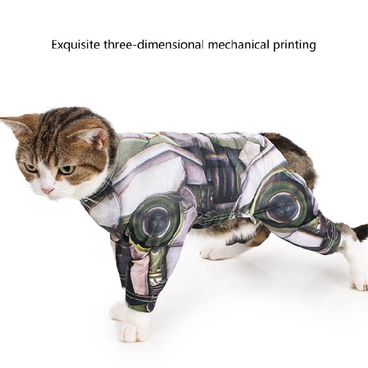 Sweat à capuche pour chien robot Vêtements Chats Chien Sweat à capuche 4 pattes Costume mécanique d'Halloween Sweat à capuche Tenue pour animal de compagnie