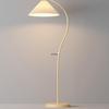 2024 Cream French Pleated Retro Floor Lamp: Stylish Living Room Accent