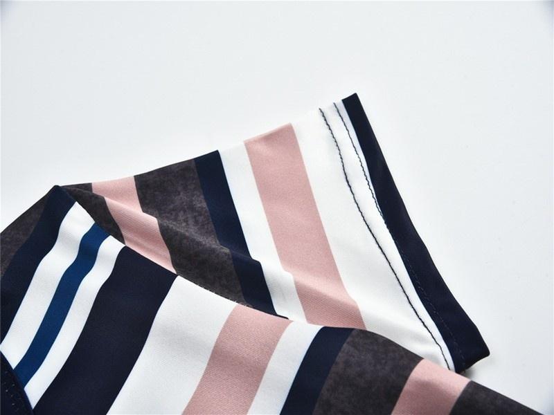 Fashion Rainbow Stripe Children Kids Girls Maxi Dress Short Sleeve Summer Long Beach Dress 1-7Y