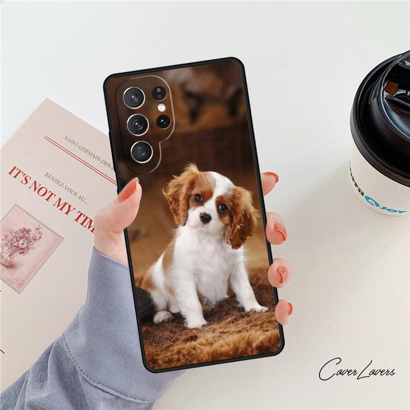 Cavalier King Charles Spaniel Phone Case For Samsung Galaxy S24 S25 S23 S22 Ultra Note 10 20 Plus S20 S21 FE Cover