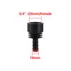 5Pcs 1/2 3/4 Female Male Thread to 16mm 20mm Hose Barb Straight Connector Garden Irrigation Water Pipe Coupling Reducing Adapter