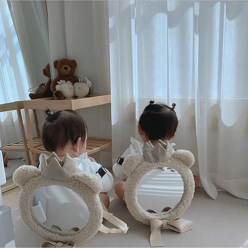 

Baby Child Reflector Korean Ins Bear Crown Mirror Children s Room Clothing Store Decoration Pendant Photo Studio Shooting Mirror Poland
