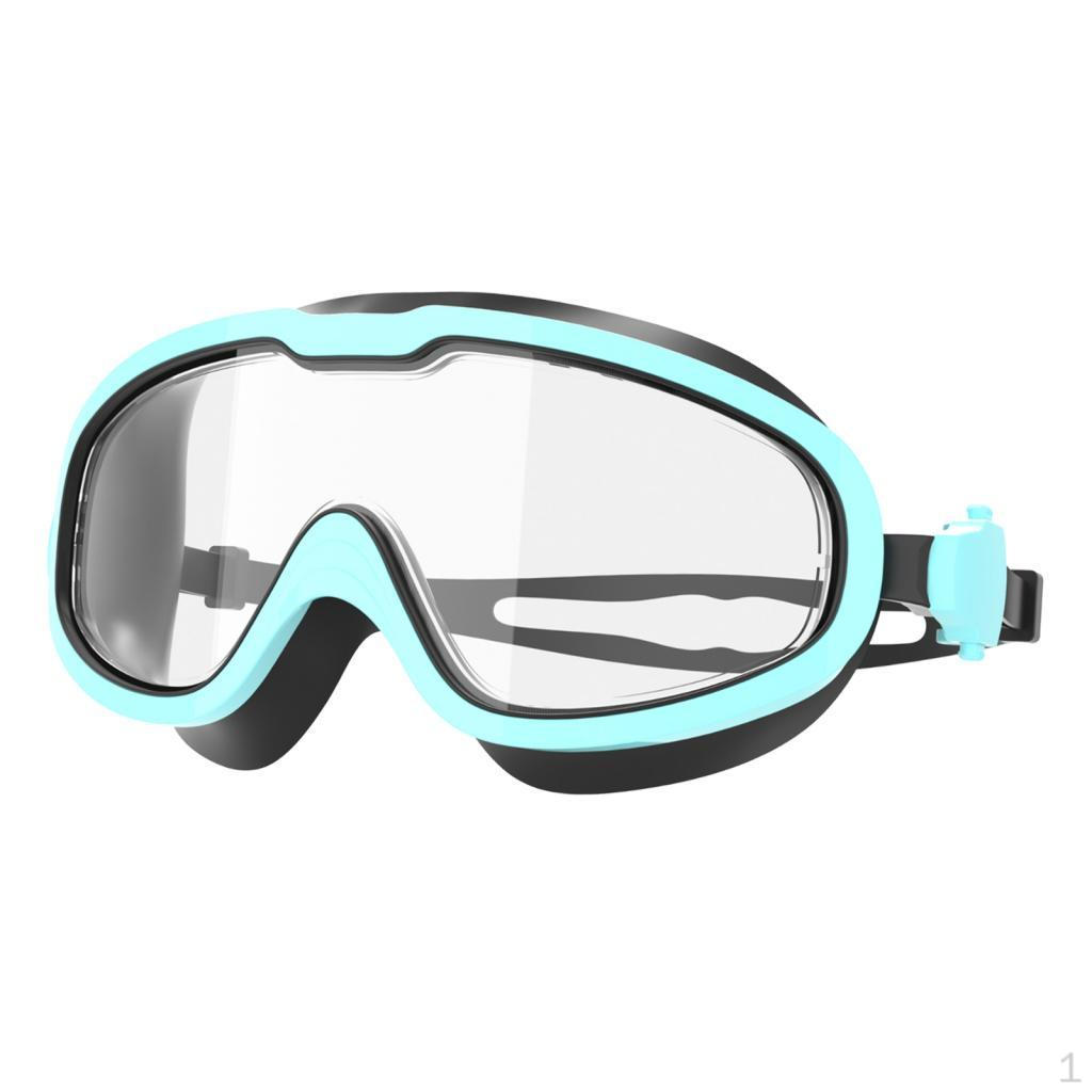 

Регулируемые очки для плавания для всех возрастов, силиконовые очки для плавания Green Black