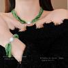 Multi-layer Winding Crystal Rice Bead Bracelet Bohemian Style Elastic Stacking Wear Creative Suit Jewelry Commuter Style