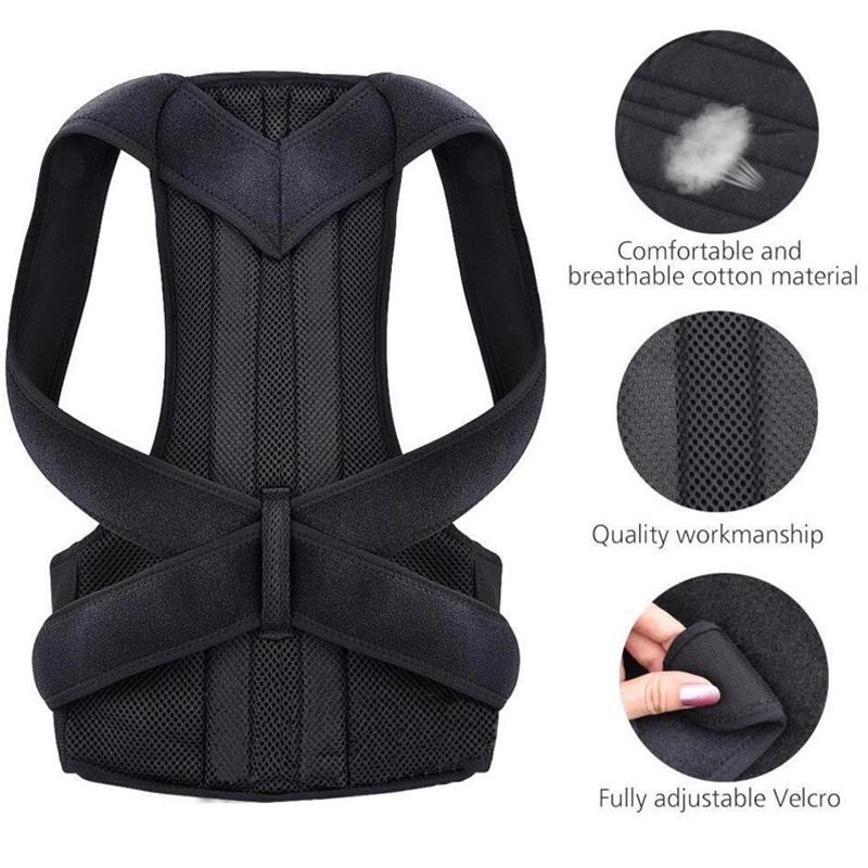 Ceinture de soutien du dos, entraîneur de taille, réglage de la Posture, correcteur de Posture, Corset pour hommes