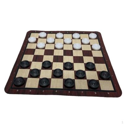Satranç Takımı Dama Eğlence Seyahat Hediyesi Etkileşimli Oynanış Taşınabilir 24 cmx24 cm