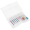 10pcs Tungsten Steel Nail Polishing Grinding Head Nail Drill Bits Dust Brush Set
